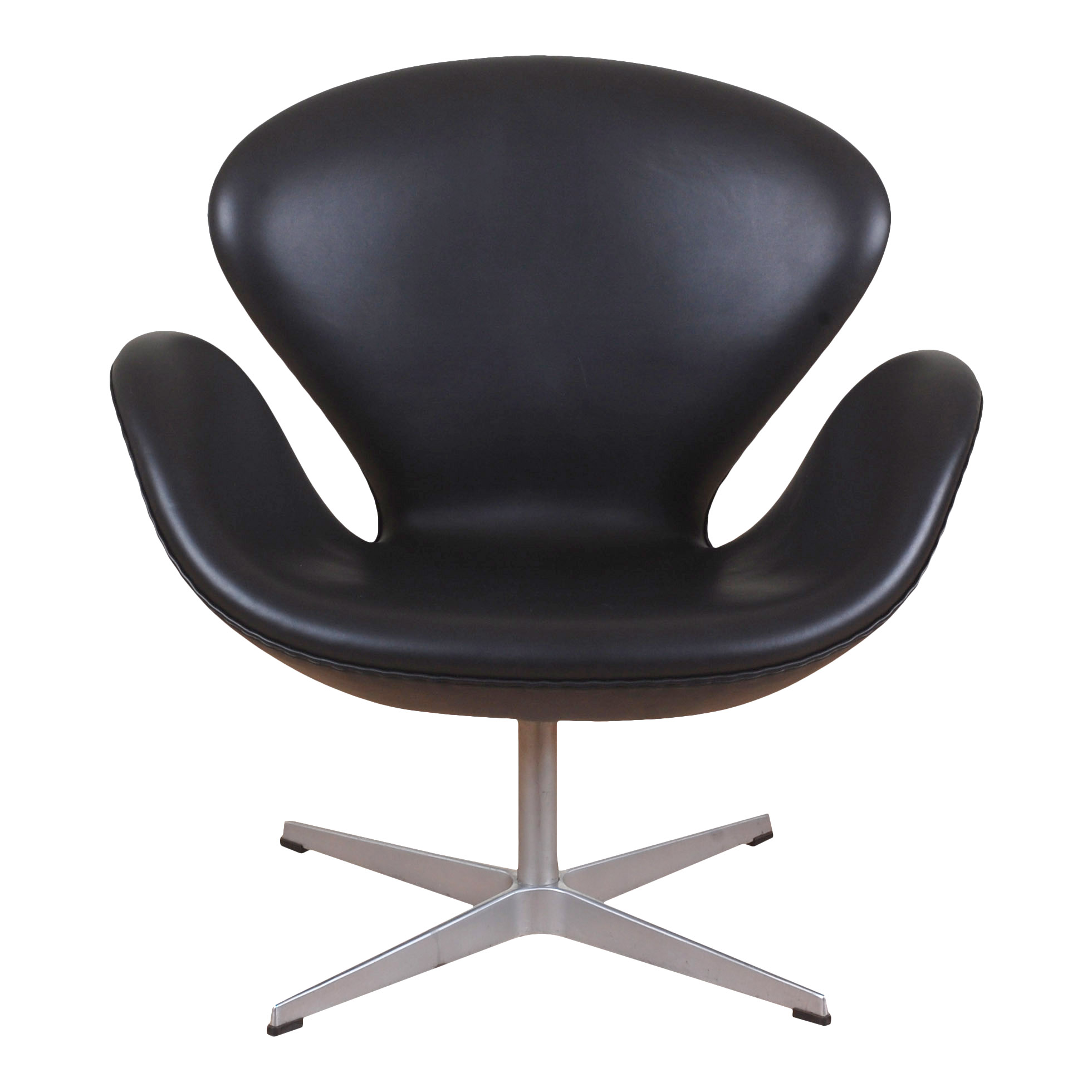 Buy Arne Jacobsen Swan black aniline leather CPH Classic